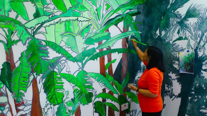 Sutapa Biswas, Women’s Lounge, Garnet Ward, Whittington Hospital, Camden and Islington NHS Foundation Trust